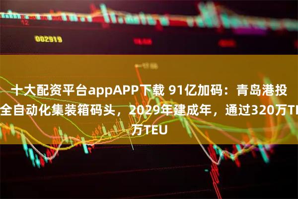 十大配资平台appAPP下载 91亿加码：青岛港投建全自动化集装箱码头，2029年建成年，通过320万TEU